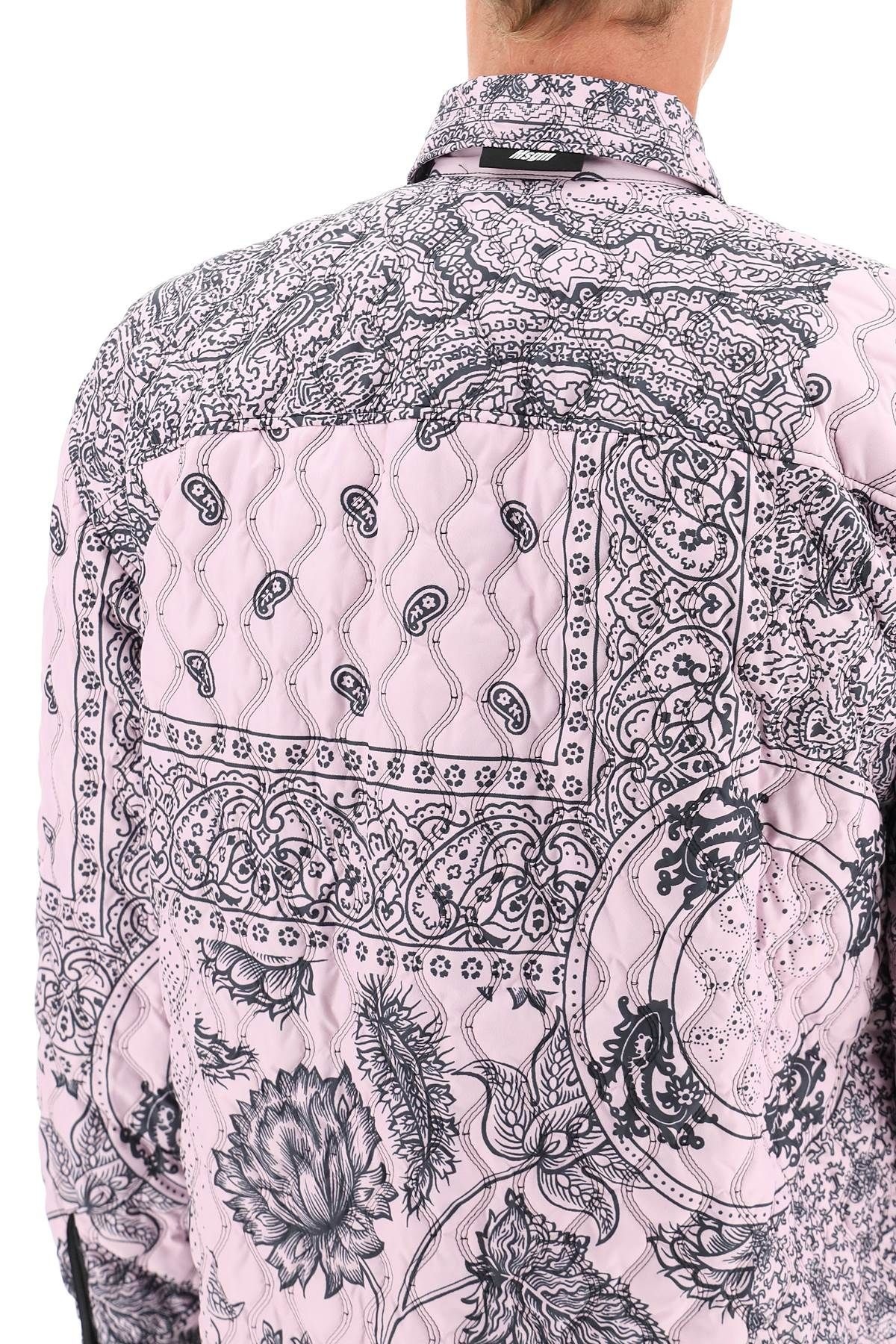 PADDED PAISLEY OVER SHIRT - 5