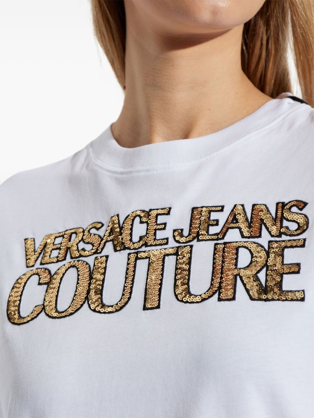 sequin-embellished T-shirt - 5