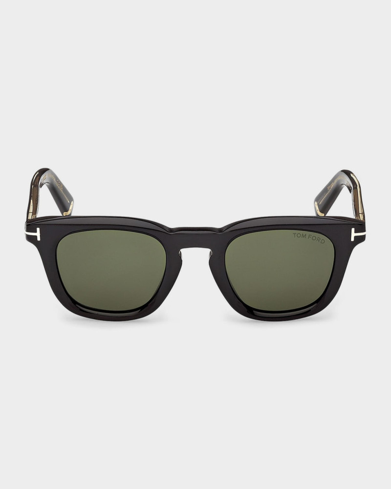 TOM FORD Icon 48mm Acetate Square Sunglasses outlook