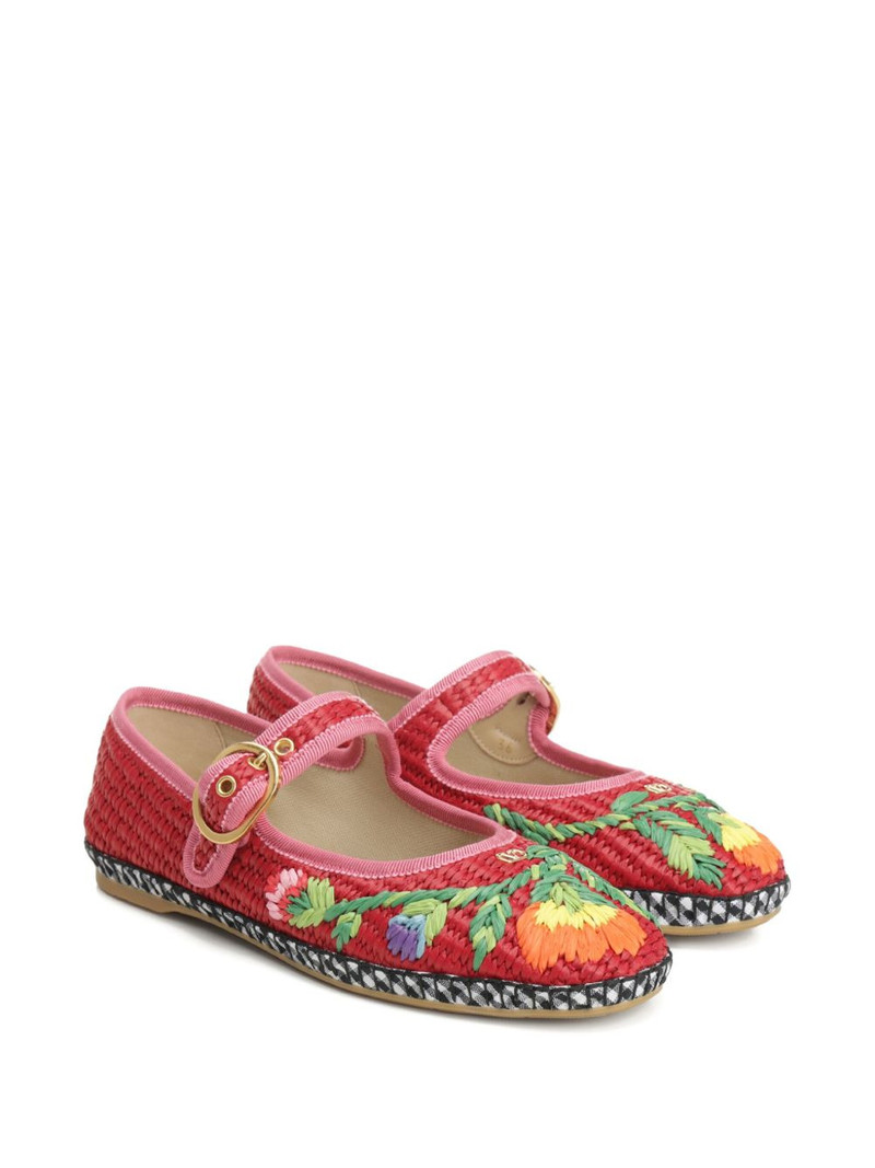 Valentino Endouce embroidered ballet flats outlook