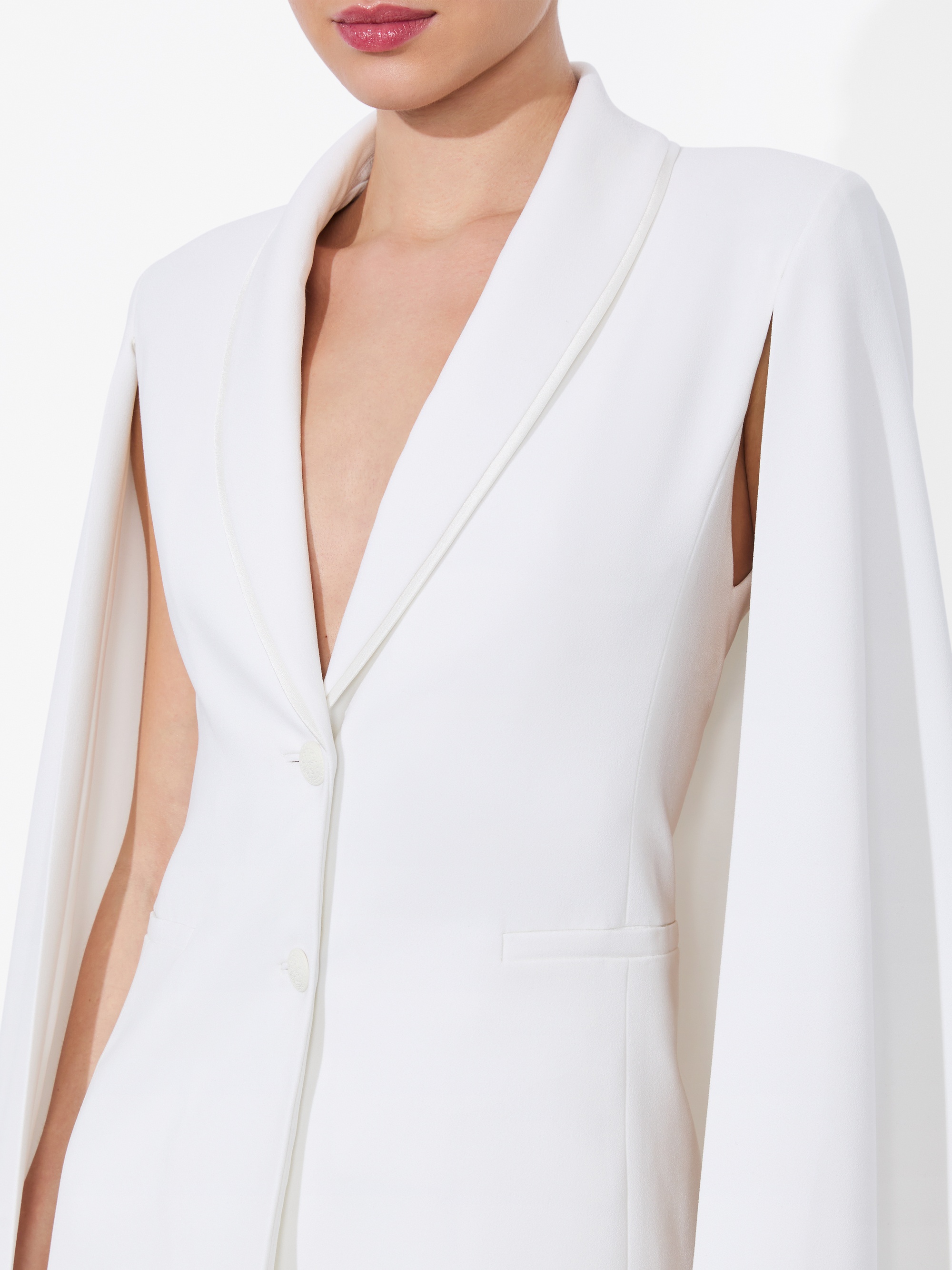 ESTHER CAPE SLEEVE MAXI BLAZER - 5