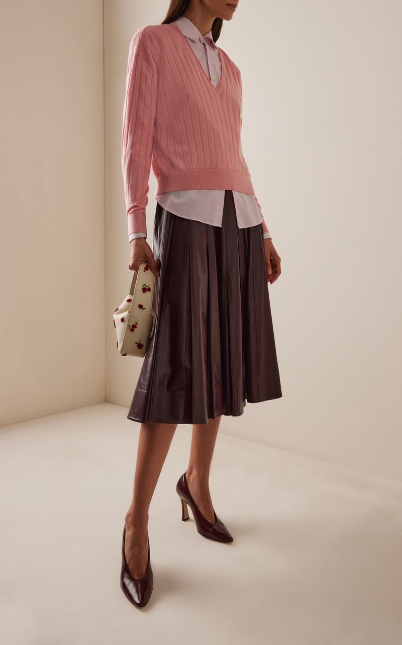 RACHEL COMEY Marion Cashmere-Silk Sweater pink outlook