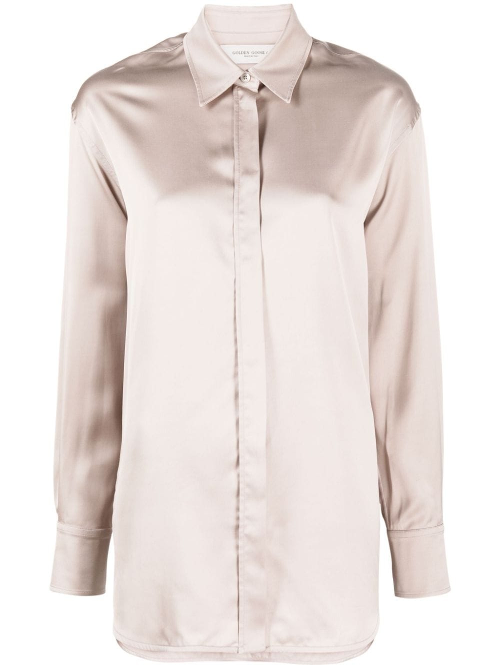 Batilda Boyfriend satin-finish shirt - 1