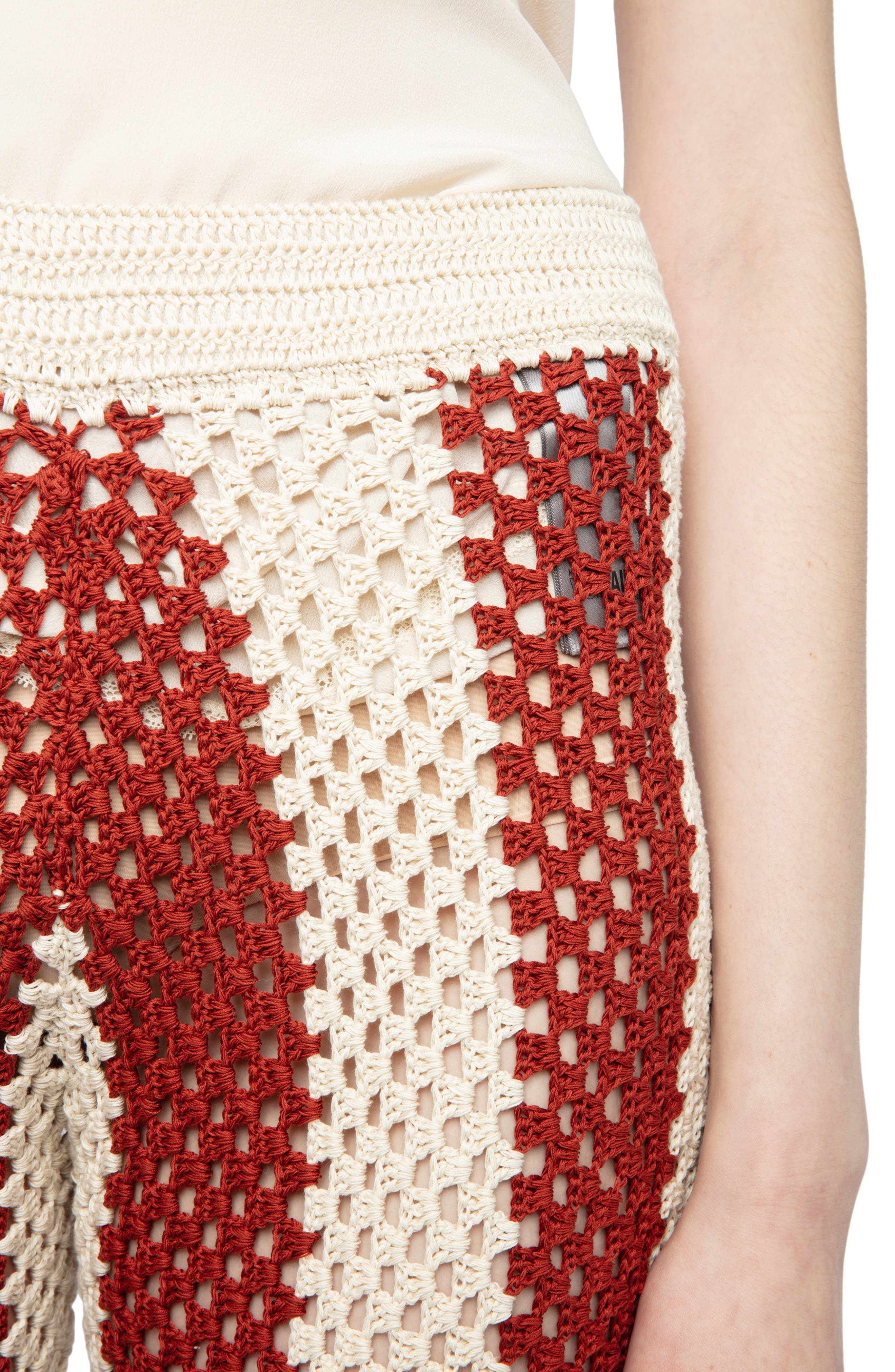 Zadig & Voltaire Pia Crochet Stripe Pants in Judo at Nordstrom - 4