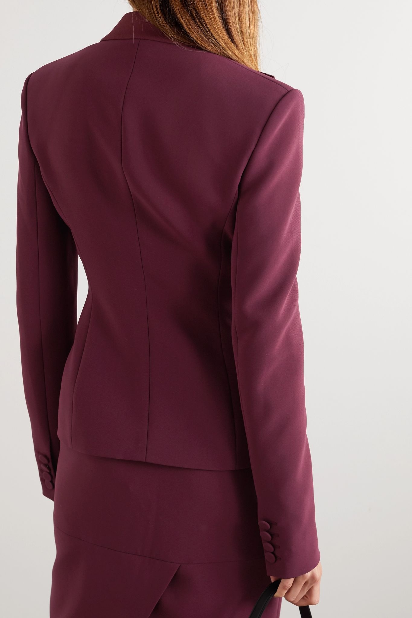 Eleanor wool-blend crepe blazer - 3