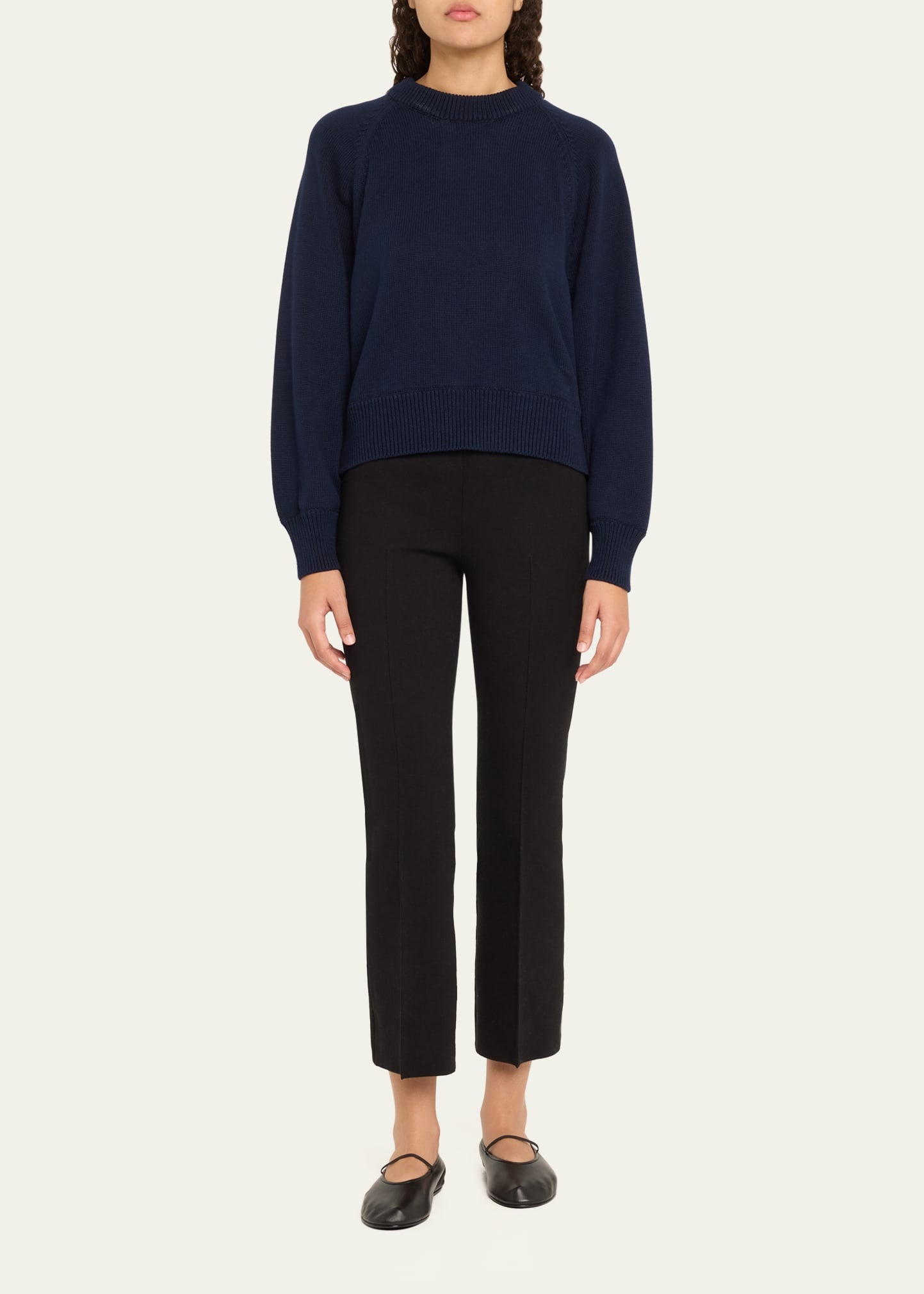 Cropped Kick Flare Pants - 2