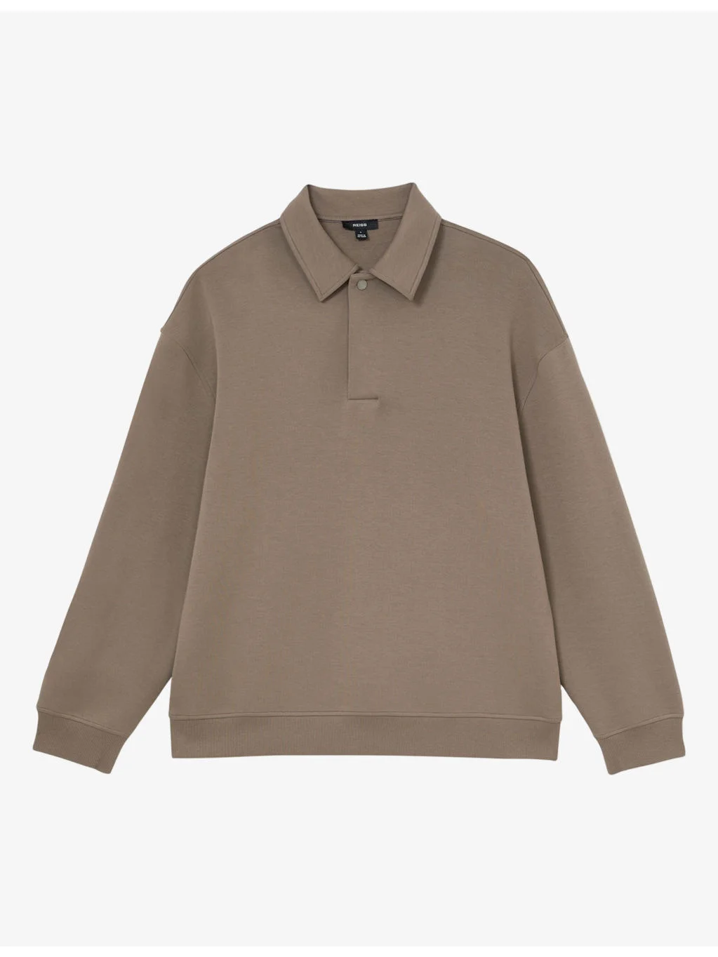 Brooks Relaxed-Fit Cotton-Blend Polo Sweatshirt - 1