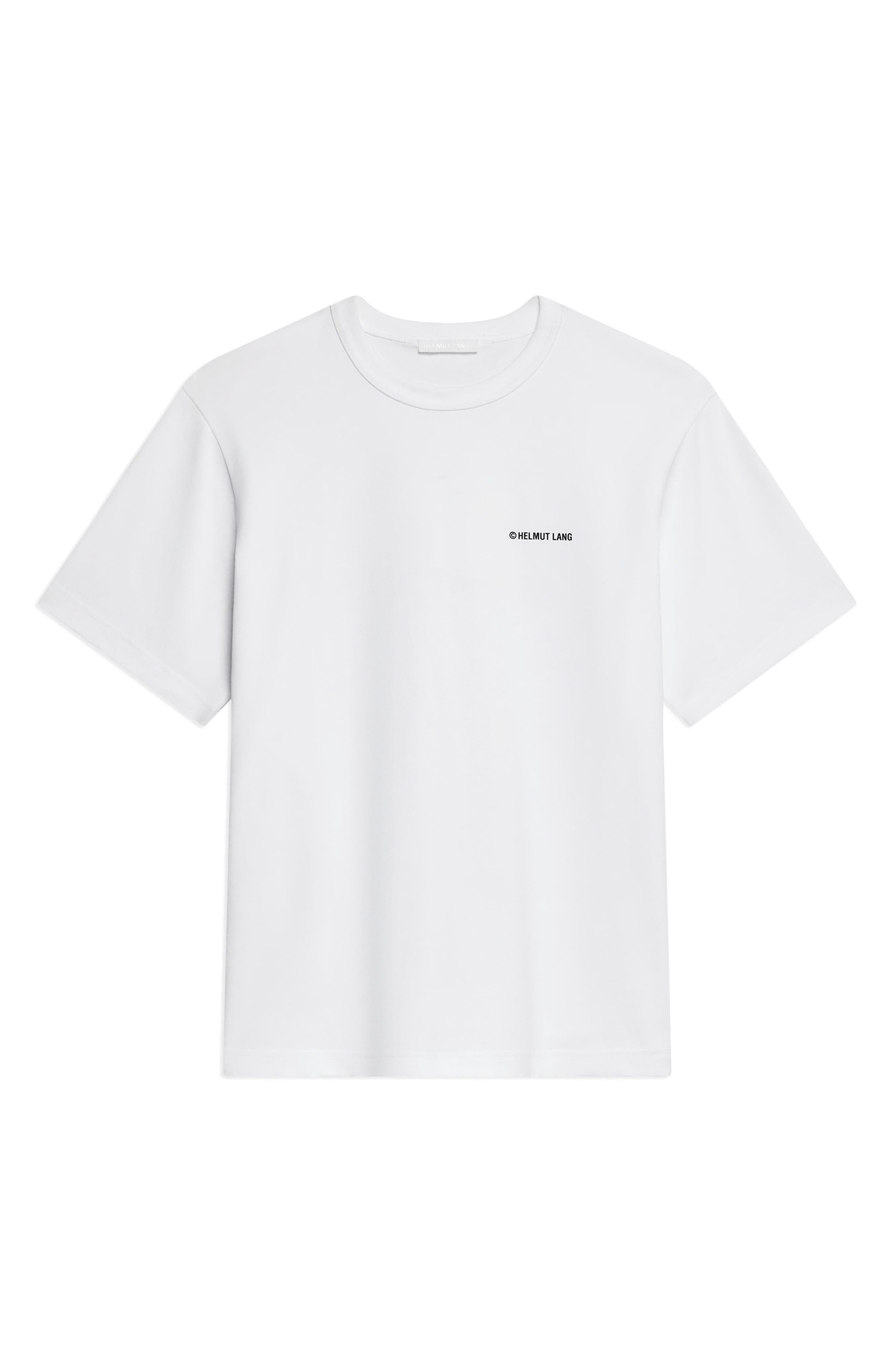 Helmut Lang Plastic Logo Cotton Graphic T-Shirt in White at Nordstrom - 5