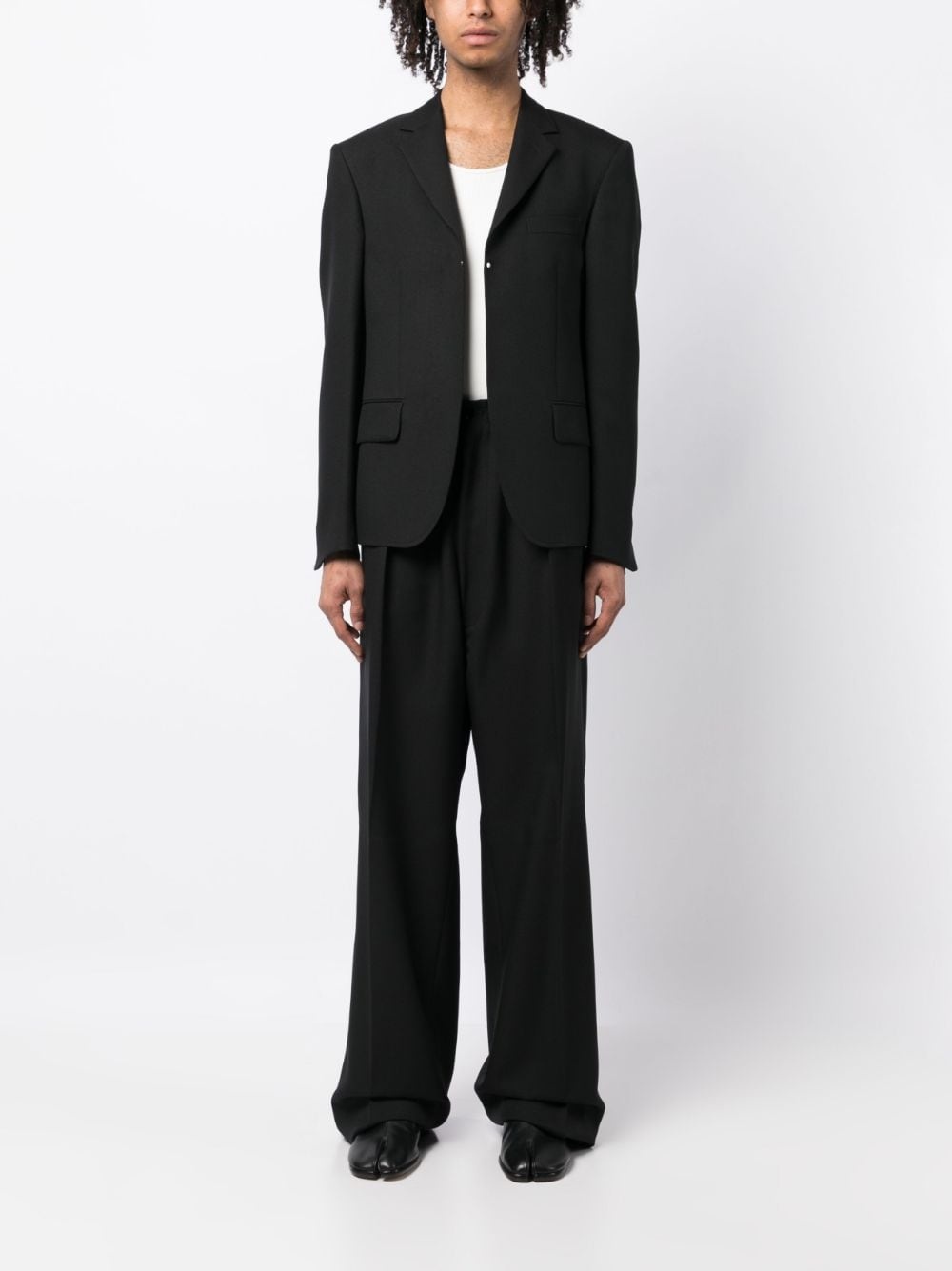 buttonless long-sleeved blazer - 2