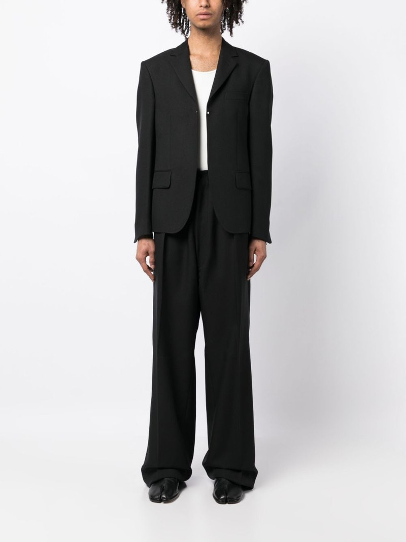 RANDOM IDENTITIES buttonless long-sleeved blazer outlook