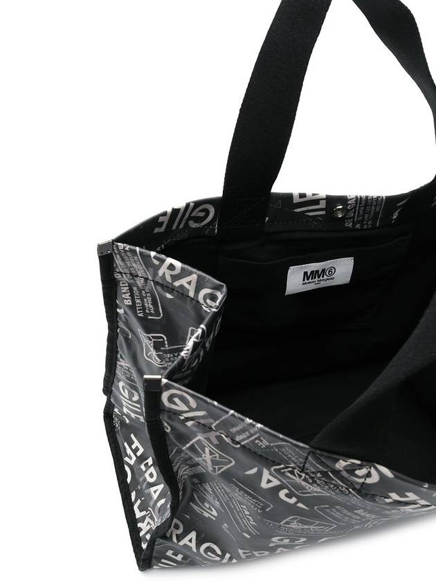 All Over Print Tote Bag Black - 7