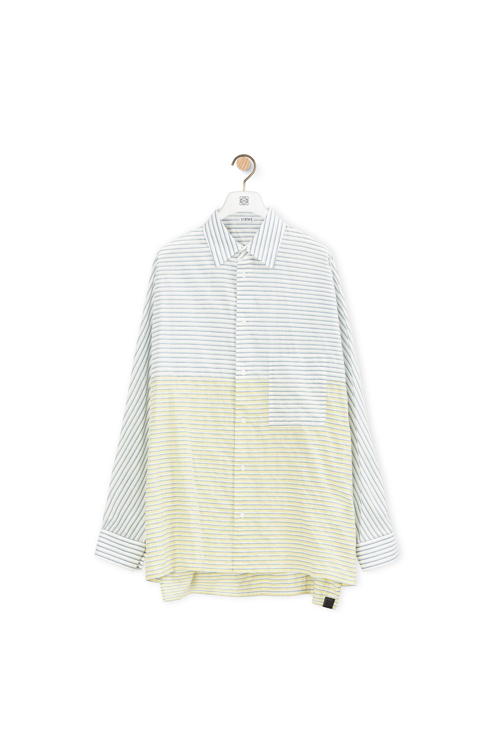 Oversize stripe shirt in cotton - 1