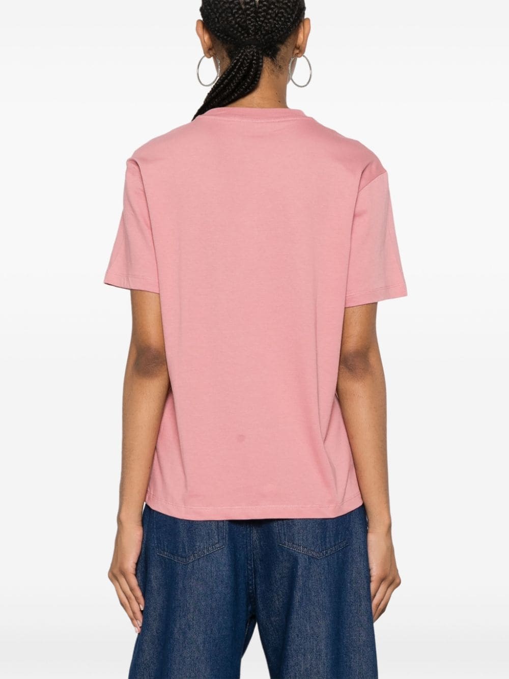 Script embroidery T-shirt - 4