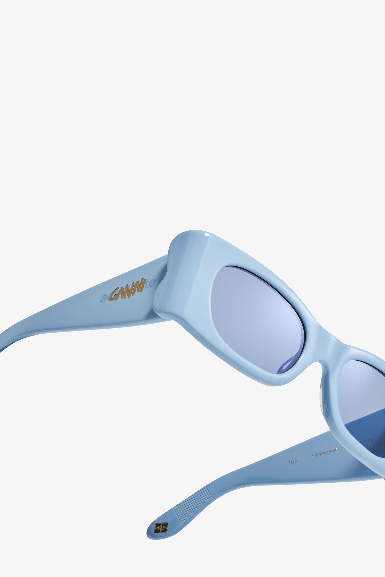 GANNI X ACE & TATE BABY BLUE KAYLA SUNGLASSES - 4