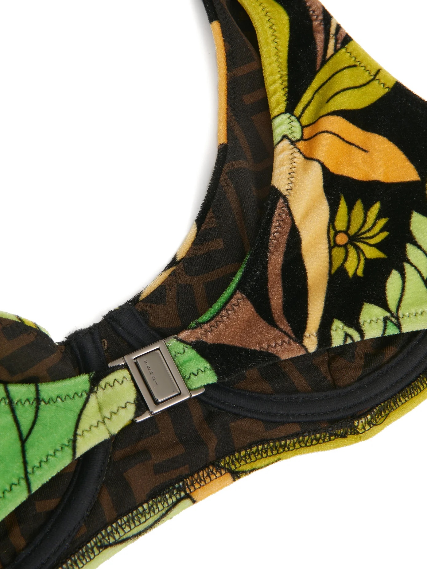 Foliage-print underwired high-rise bikini - 3