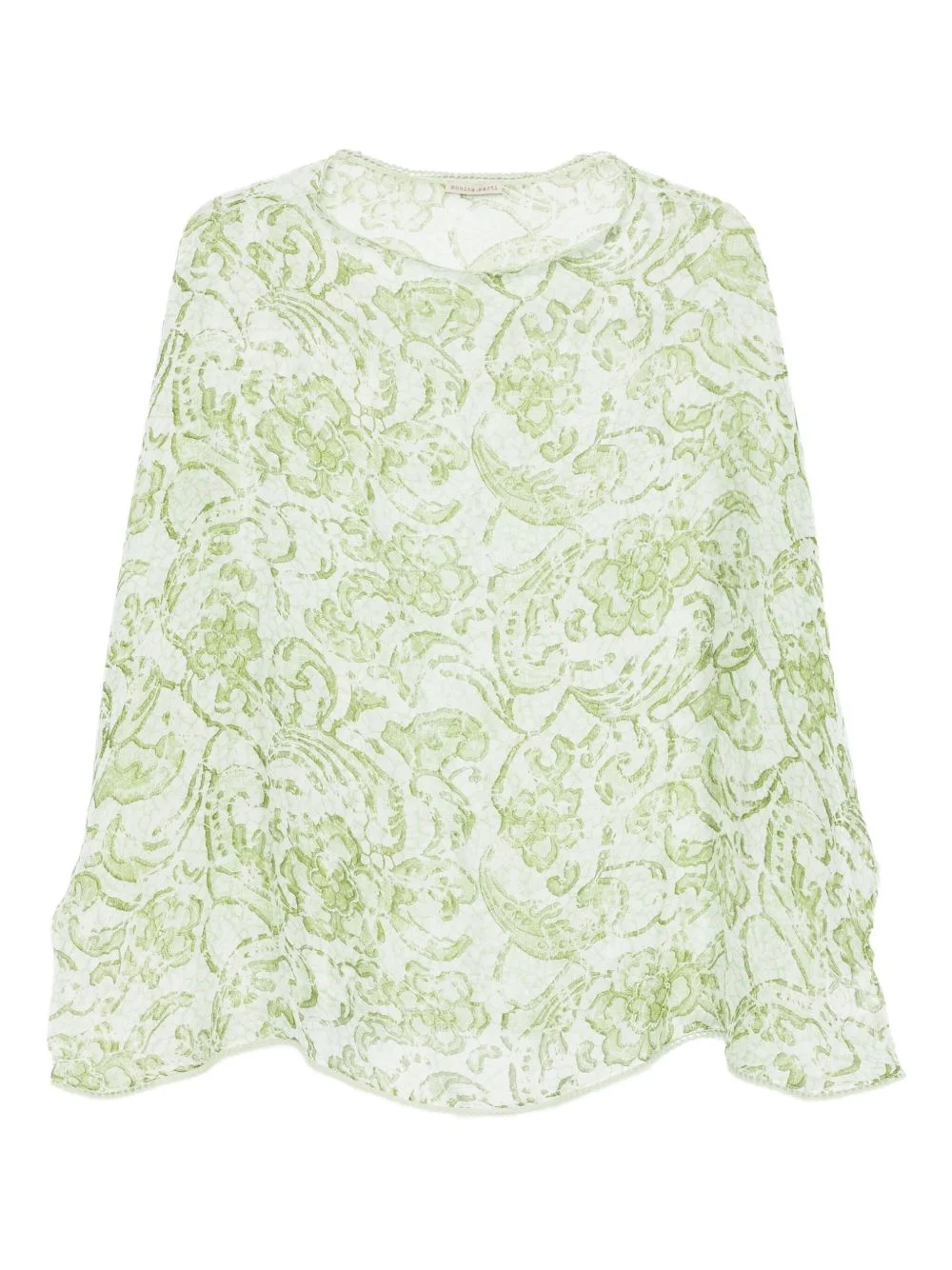 floral-print silk dress - 1