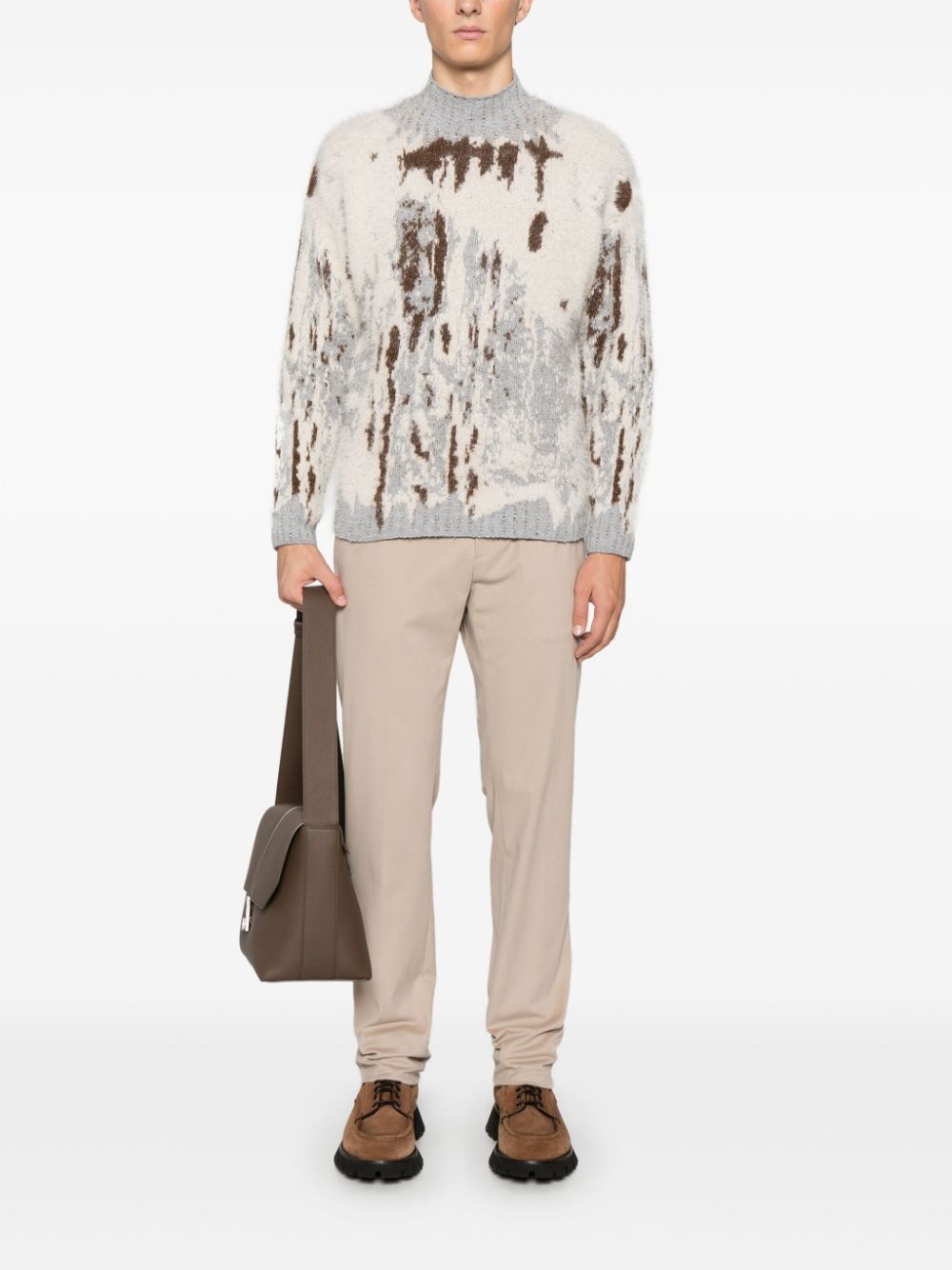 twill-weave trousers - 2