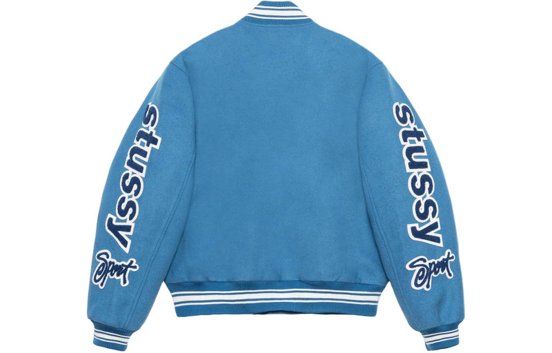 Stüssy Stussy SS24 VARSITY Jacket 'Blue' 115748 outlook