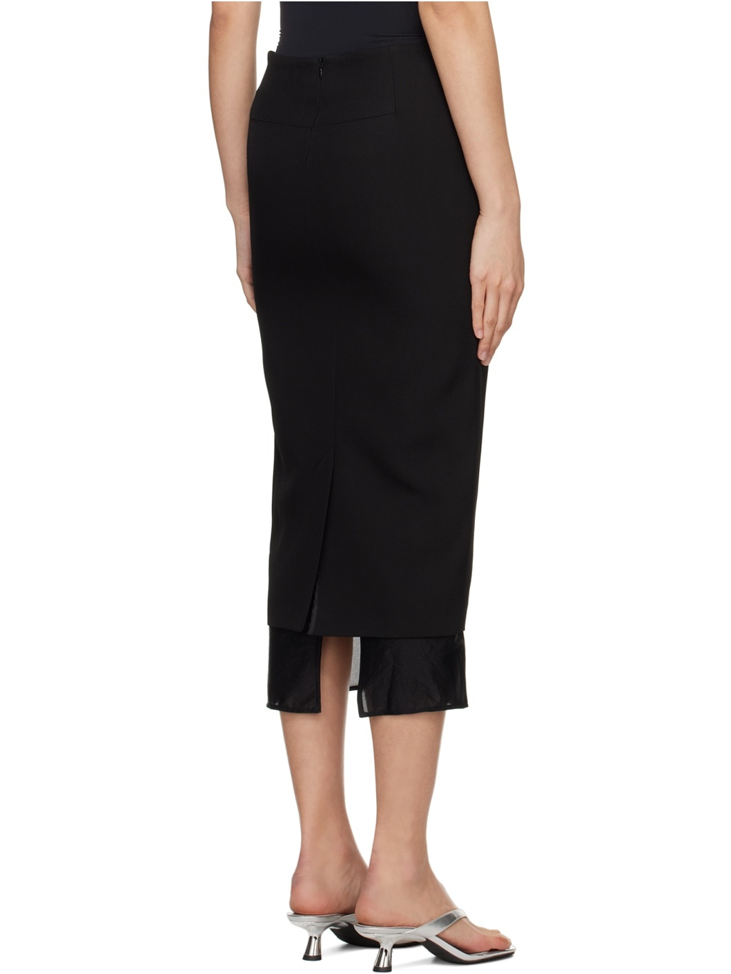 Black Sabie Midi Skirt - 3