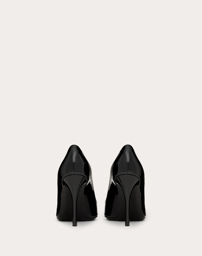 Valentino ONE STUD PATENT LEATHER PUMP AND TWO-TONE STUD 100MM outlook