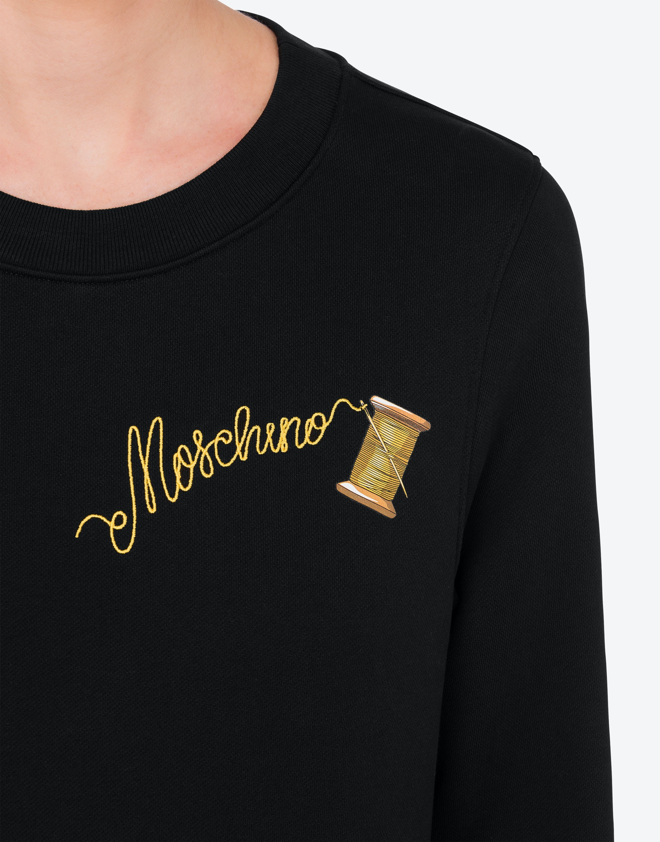 SARTORIAL LOGO EMBROIDERY ORGANIC COTTON SWEATSHIRT - 4