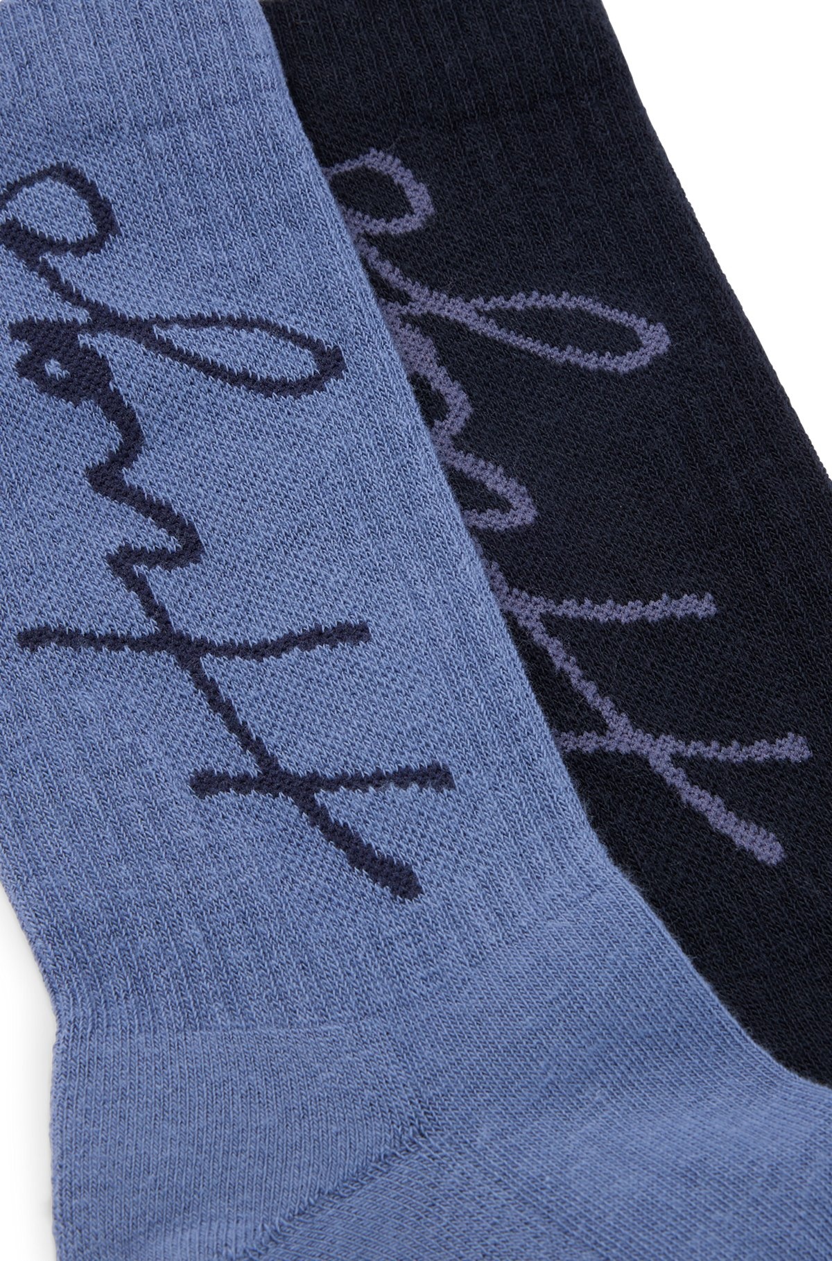 TWO-PACK OF QUARTER-LENGTH SOCKS WITH HANDWRITTEN LOGOS - 2