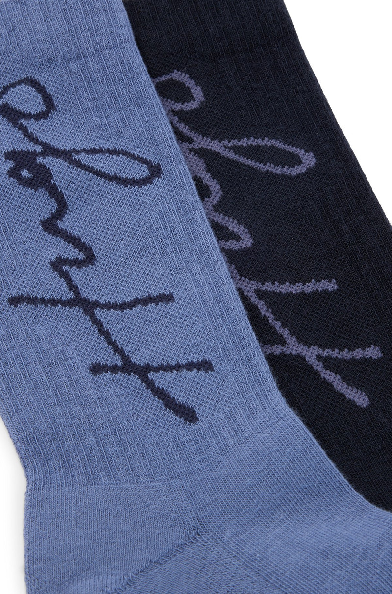 HUGO TWO-PACK OF QUARTER-LENGTH SOCKS WITH HANDWRITTEN LOGOS outlook