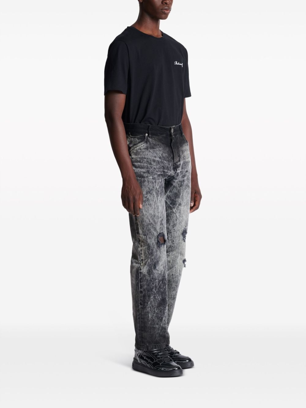 mid-rise straight-leg jeans - 3