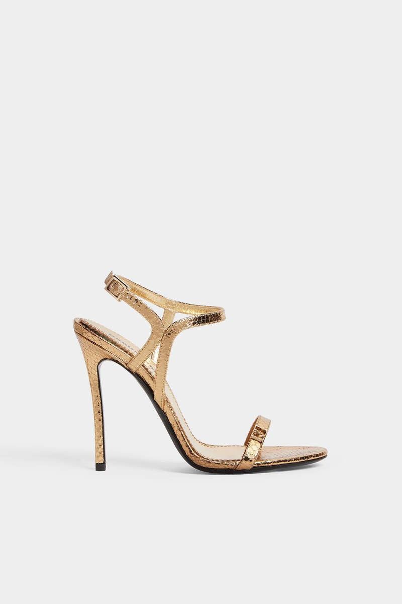 DOUBLE D HEELED LEATHER SANDALS 1