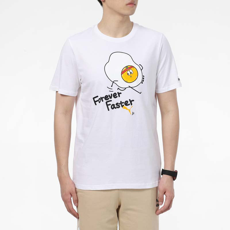 PUMA Club Graphic T-Shirt 'White' 533197-02 - 3