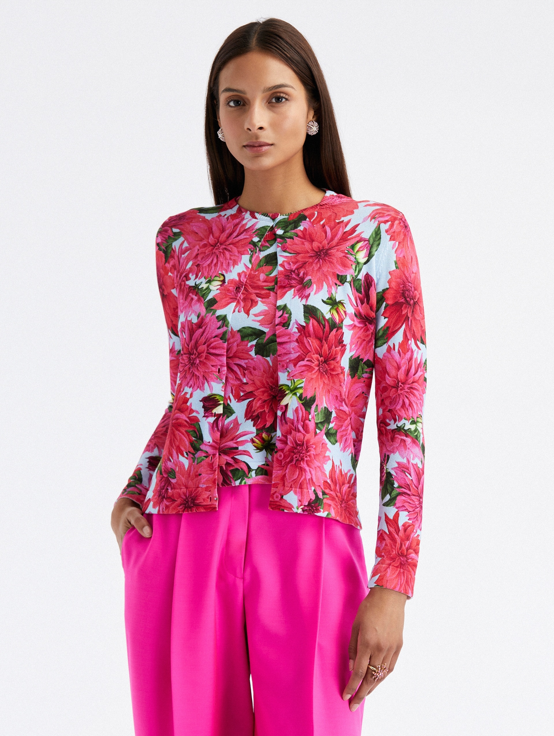 DAHLIA PRINTED CARDIGAN - 1