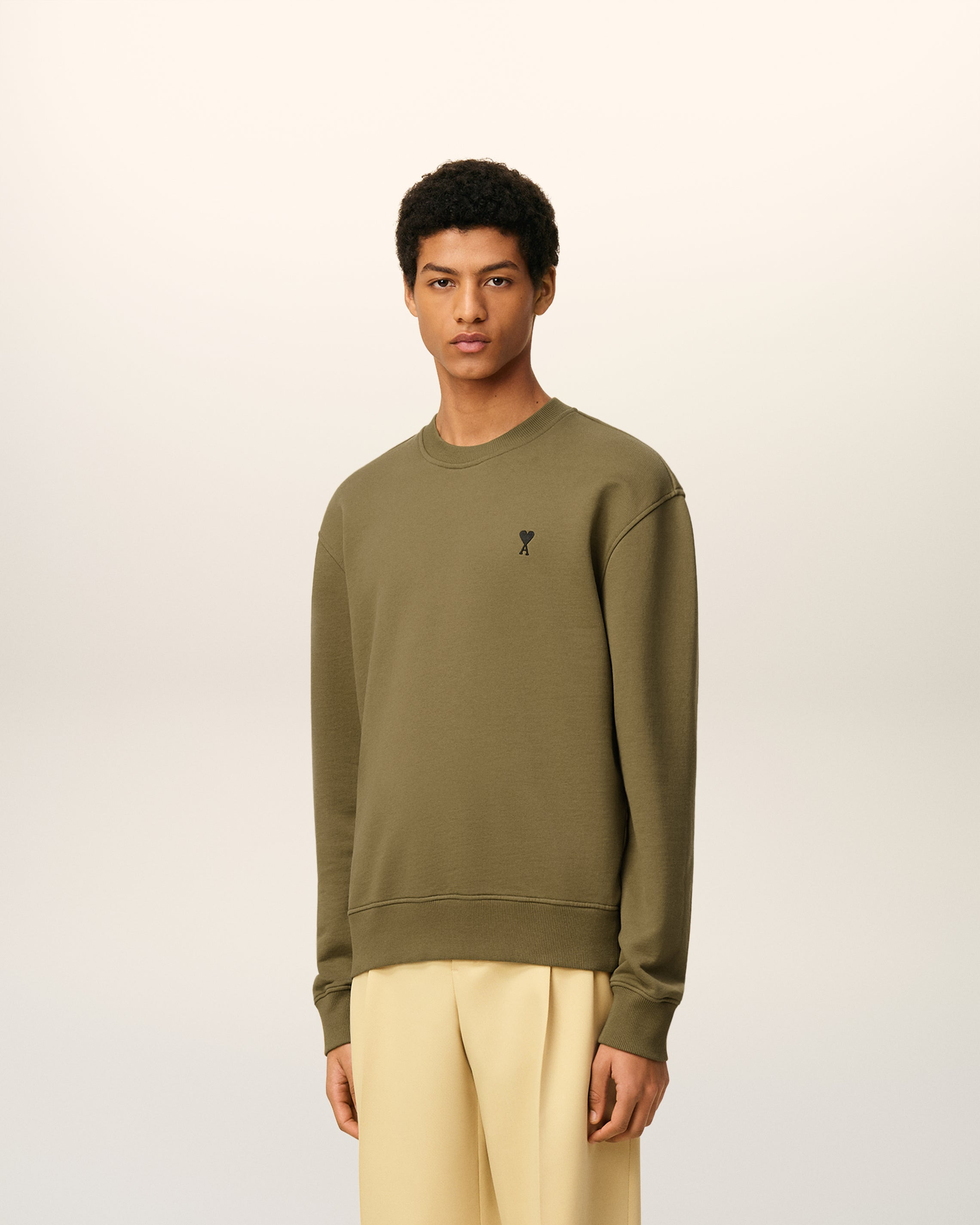 GREEN COTTON AMI DE COEUR SWEATSHIRT - 6