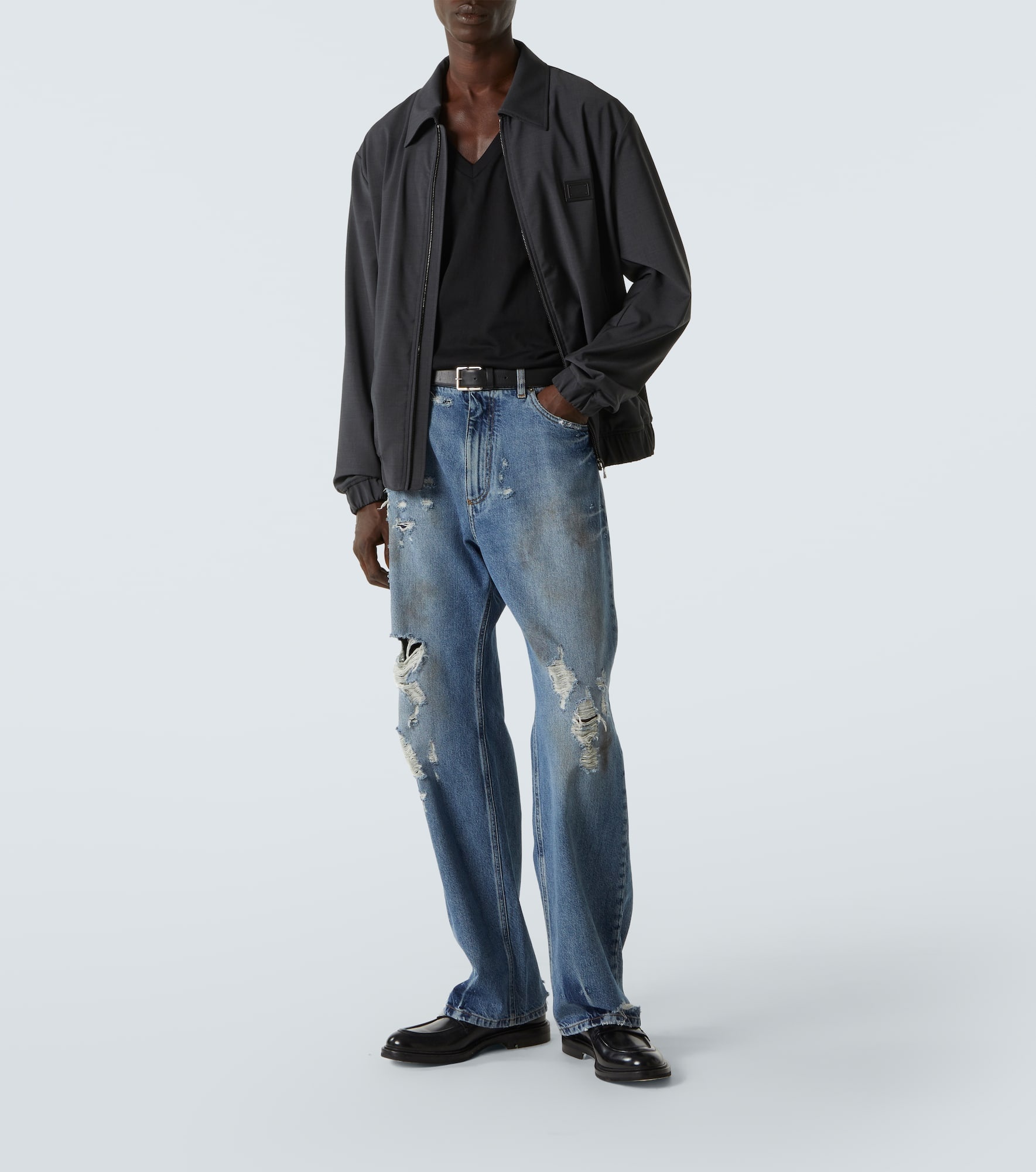 Wool-blend blouson - 2
