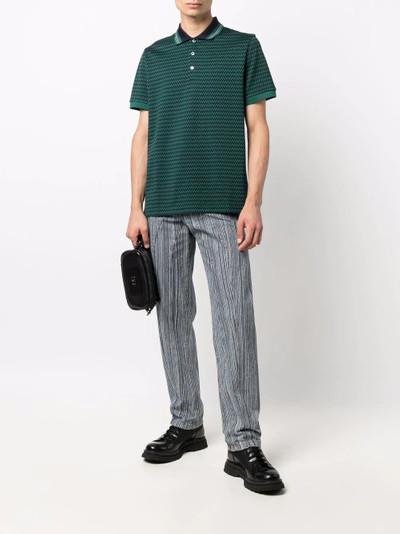 Missoni zigzag-print polo shirt outlook