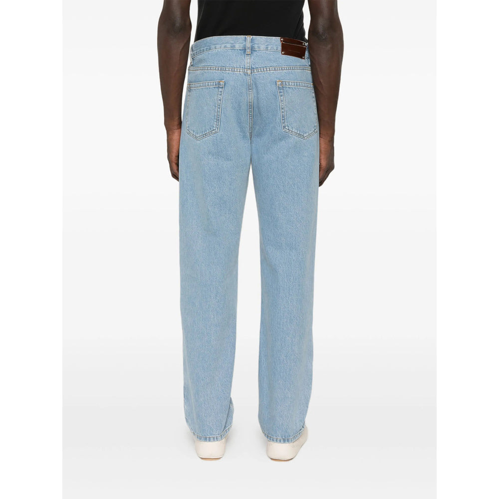 Dries Van Noten Blue Denim - Regular & Straight-Leg Jeans Men - 4