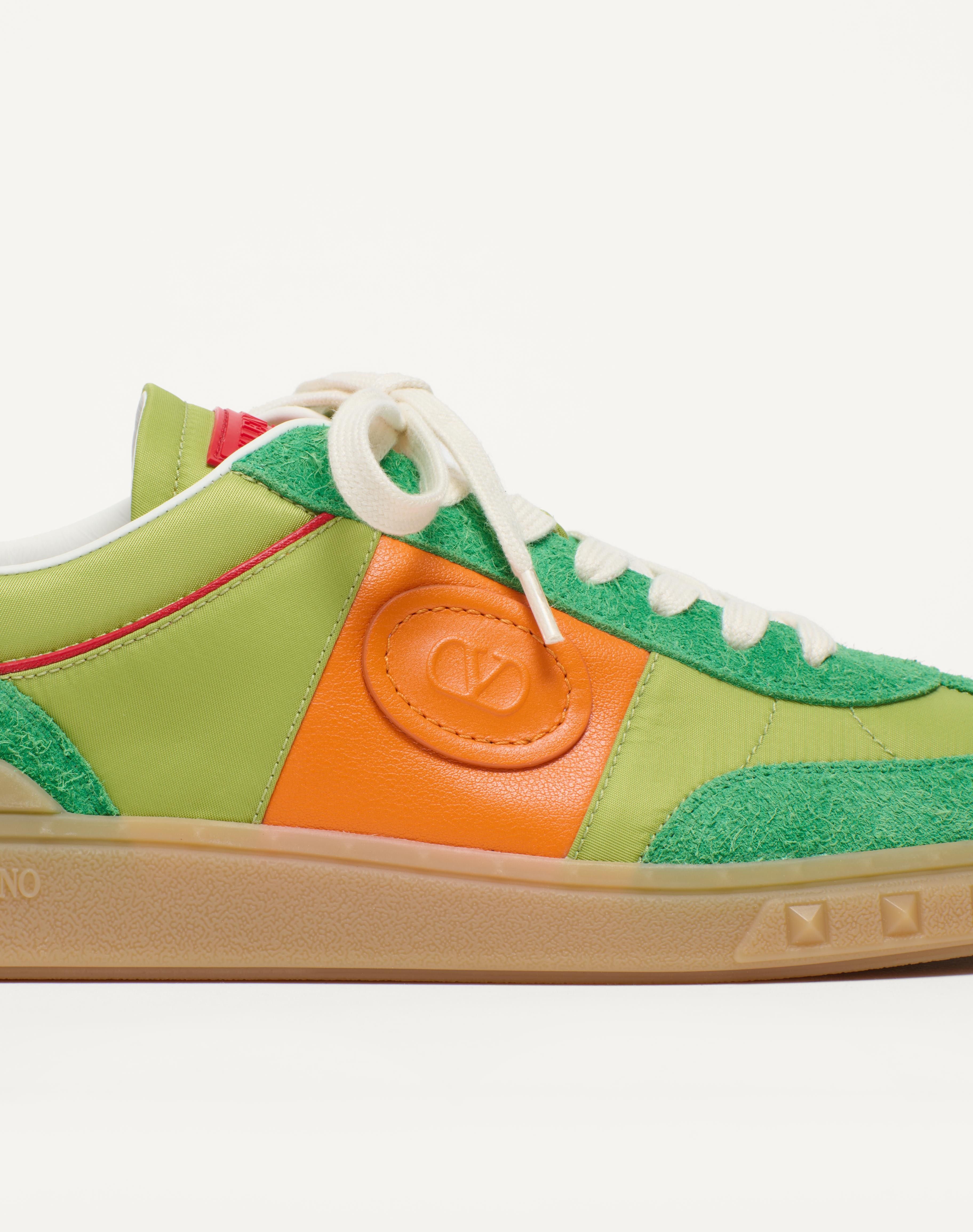 UPVILLAGE LOW TOP SNEAKER IN CRUST LEATHER AND NYLON - 8