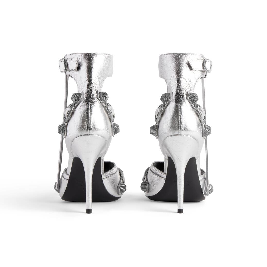 Women's Cagole 110mm Sandal Metallized in Silver - 5