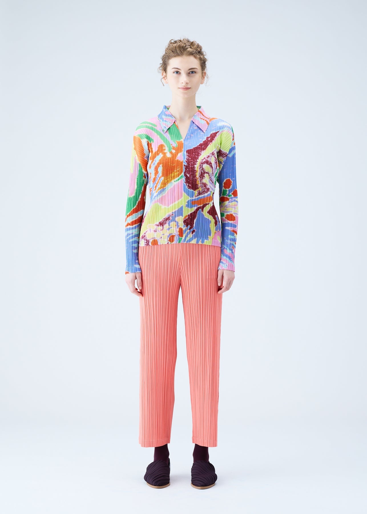 Pleats Please Issey Miyake FROSTY FOREST TOP | REVERSIBLE