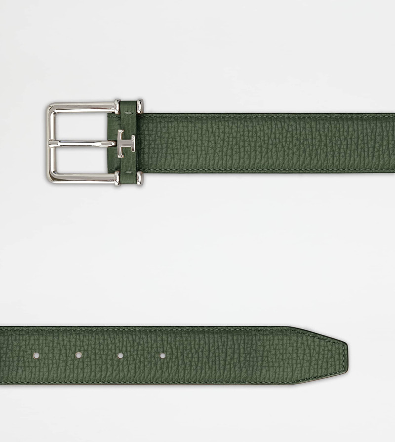Tod's BELT IN LEATHER - GREEN outlook