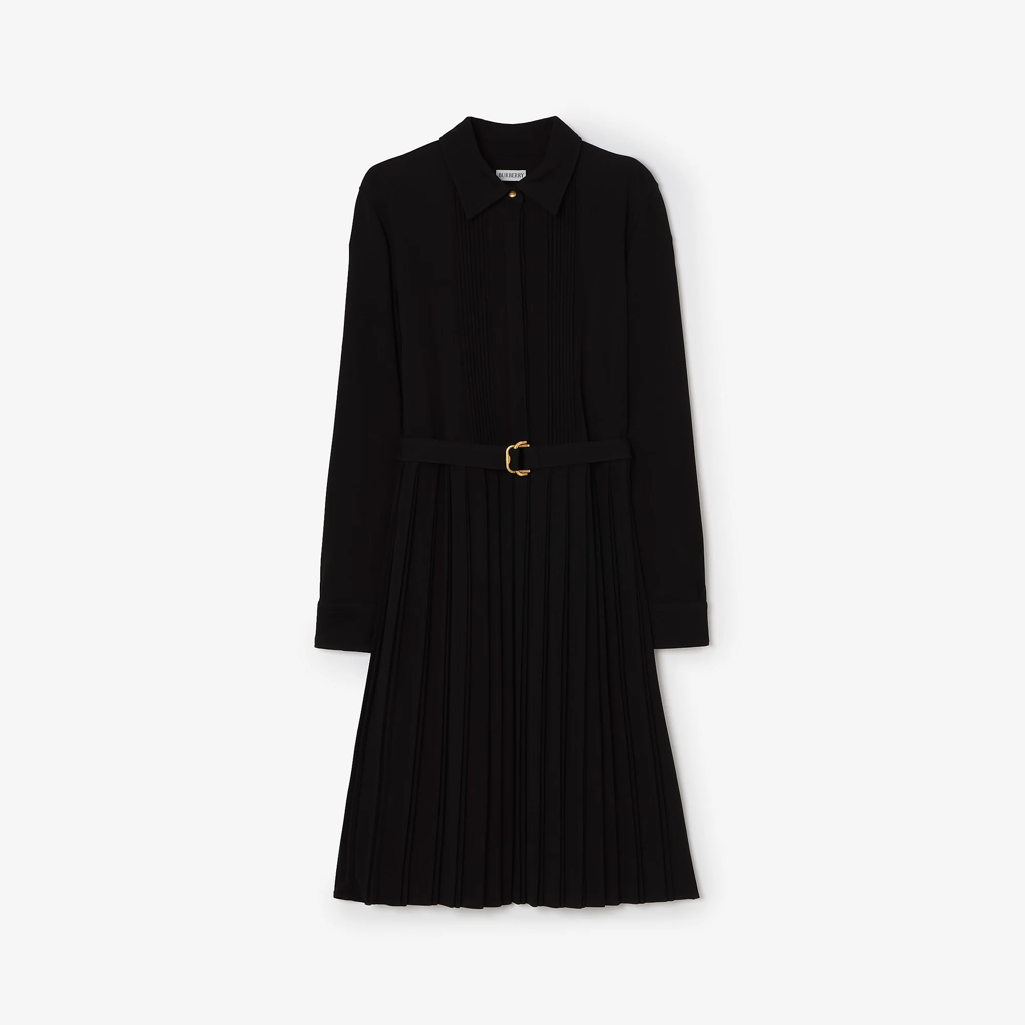 Belted Viscose Dress - 1
