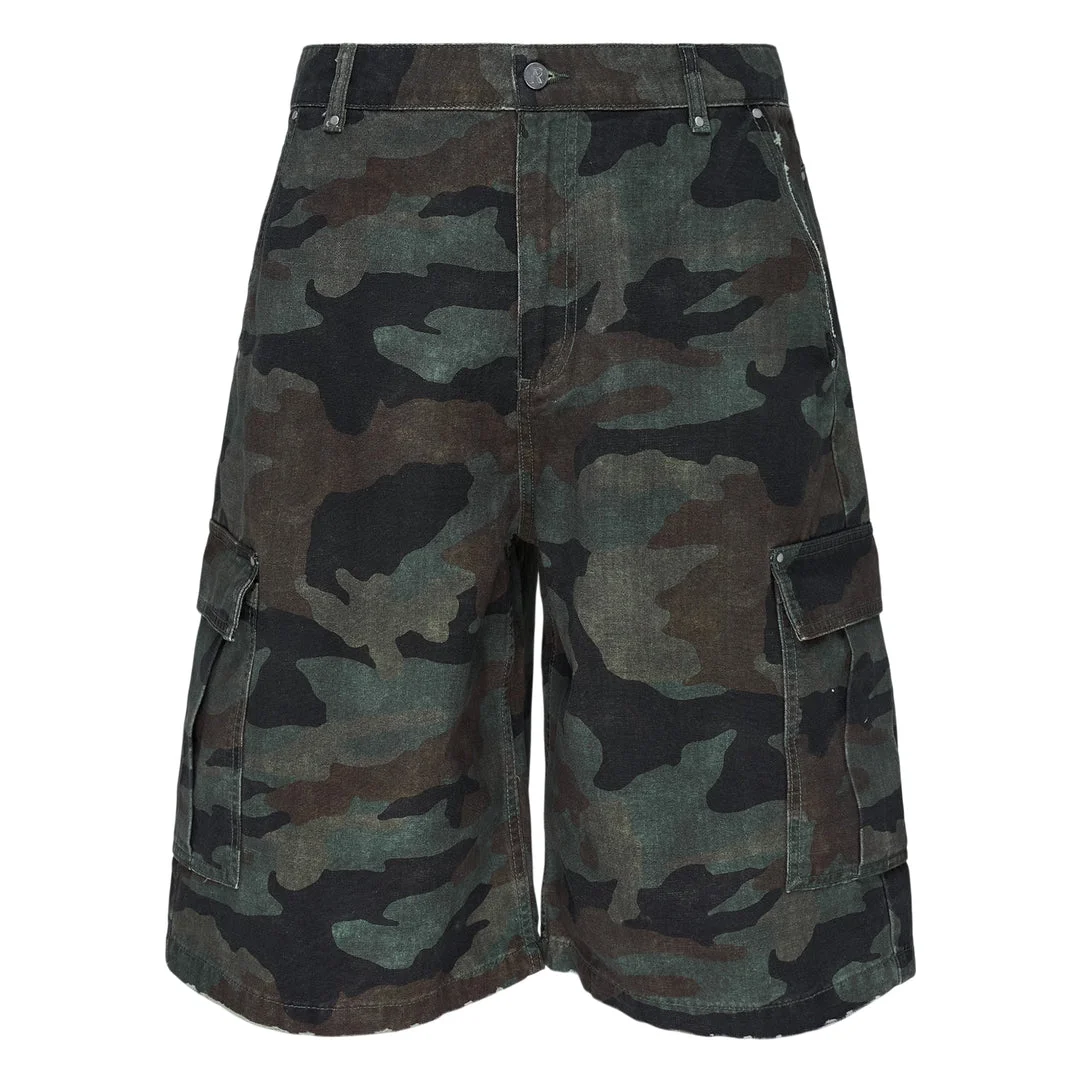 Camo Cargo Shorts - 1