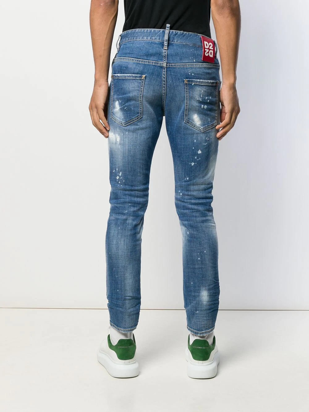 faded effect jeans - 4