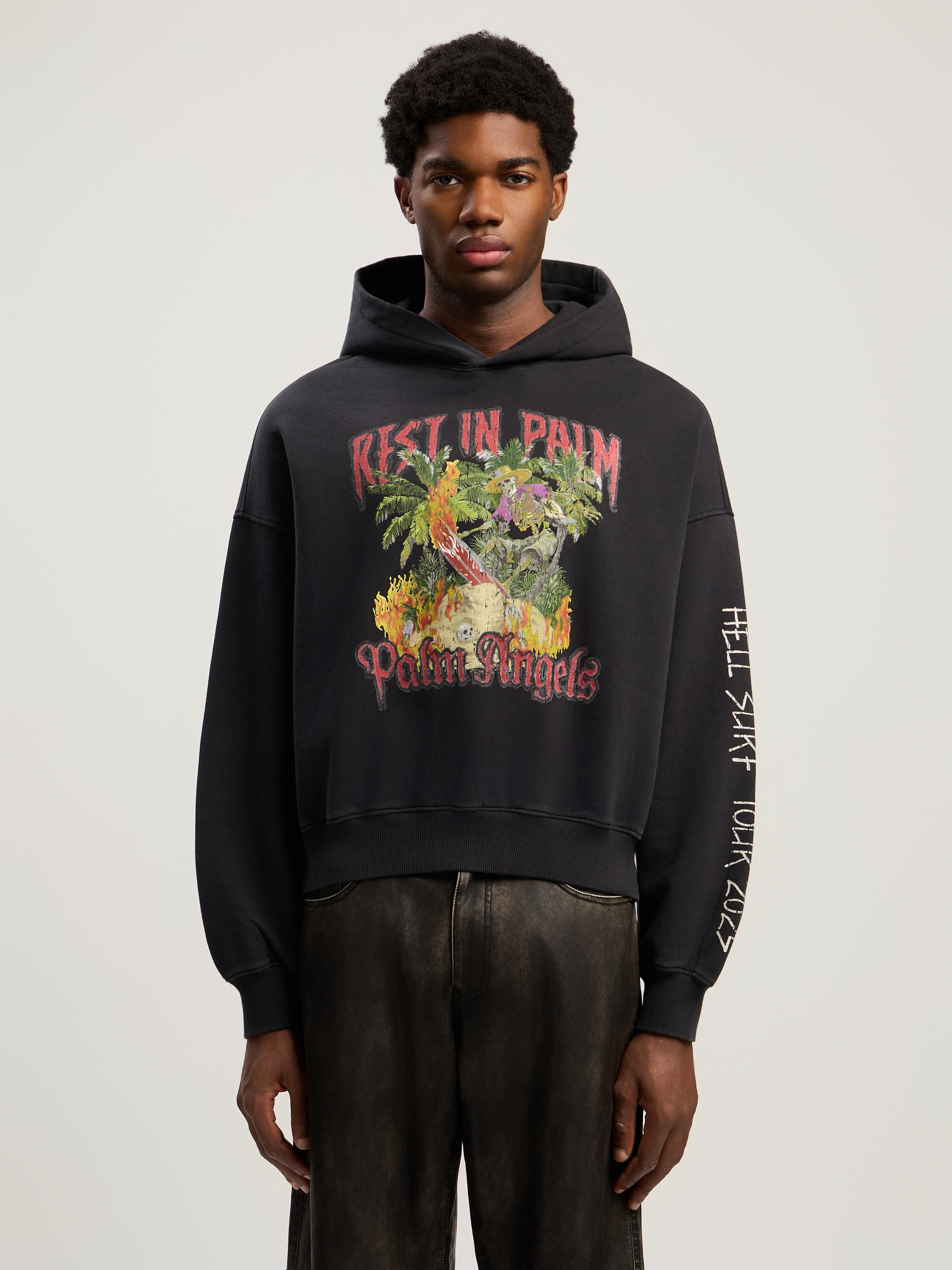 Rest In Palm Loose Hoodie - 3