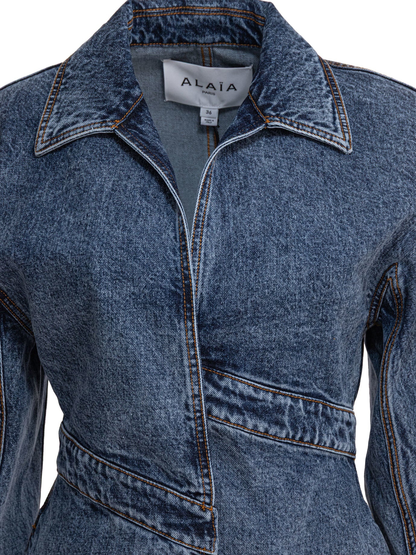 Alaïa Denim Trench Coat - 3
