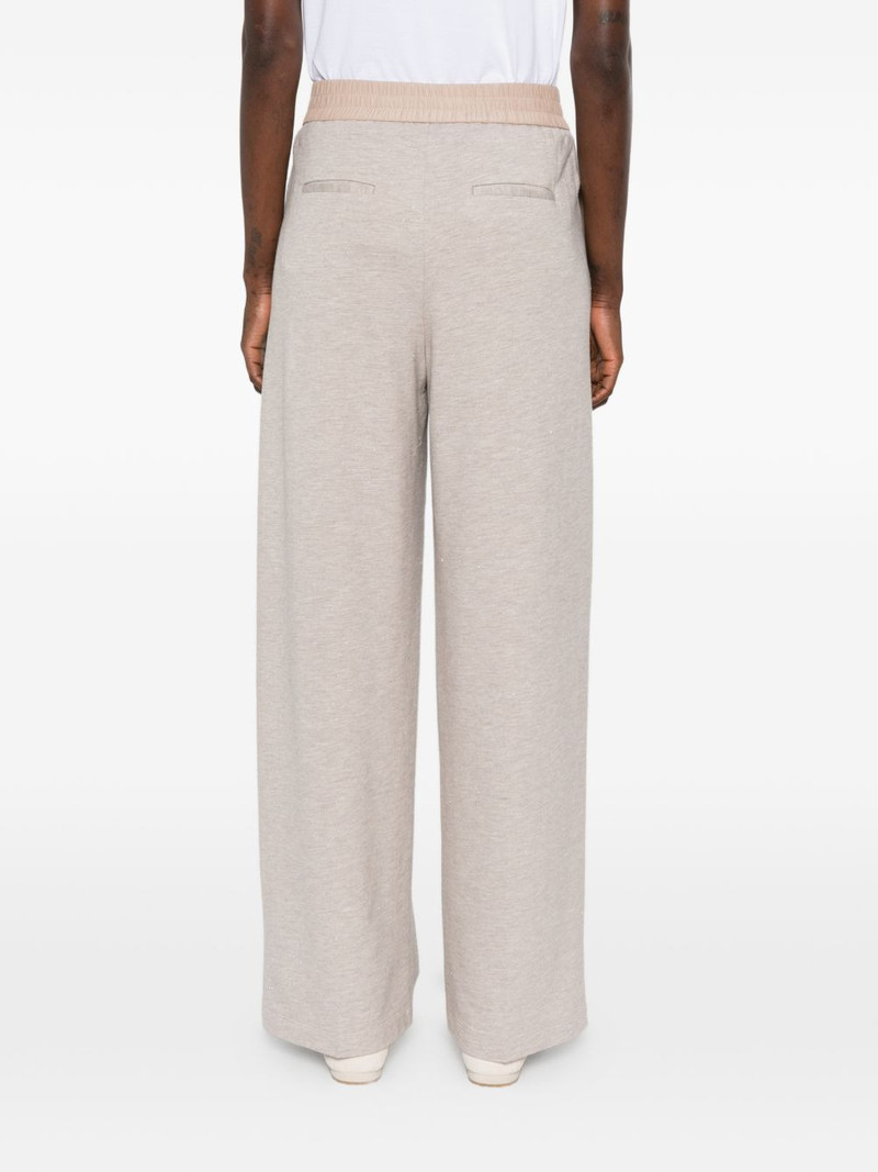 elasticated-waistband track pants 4