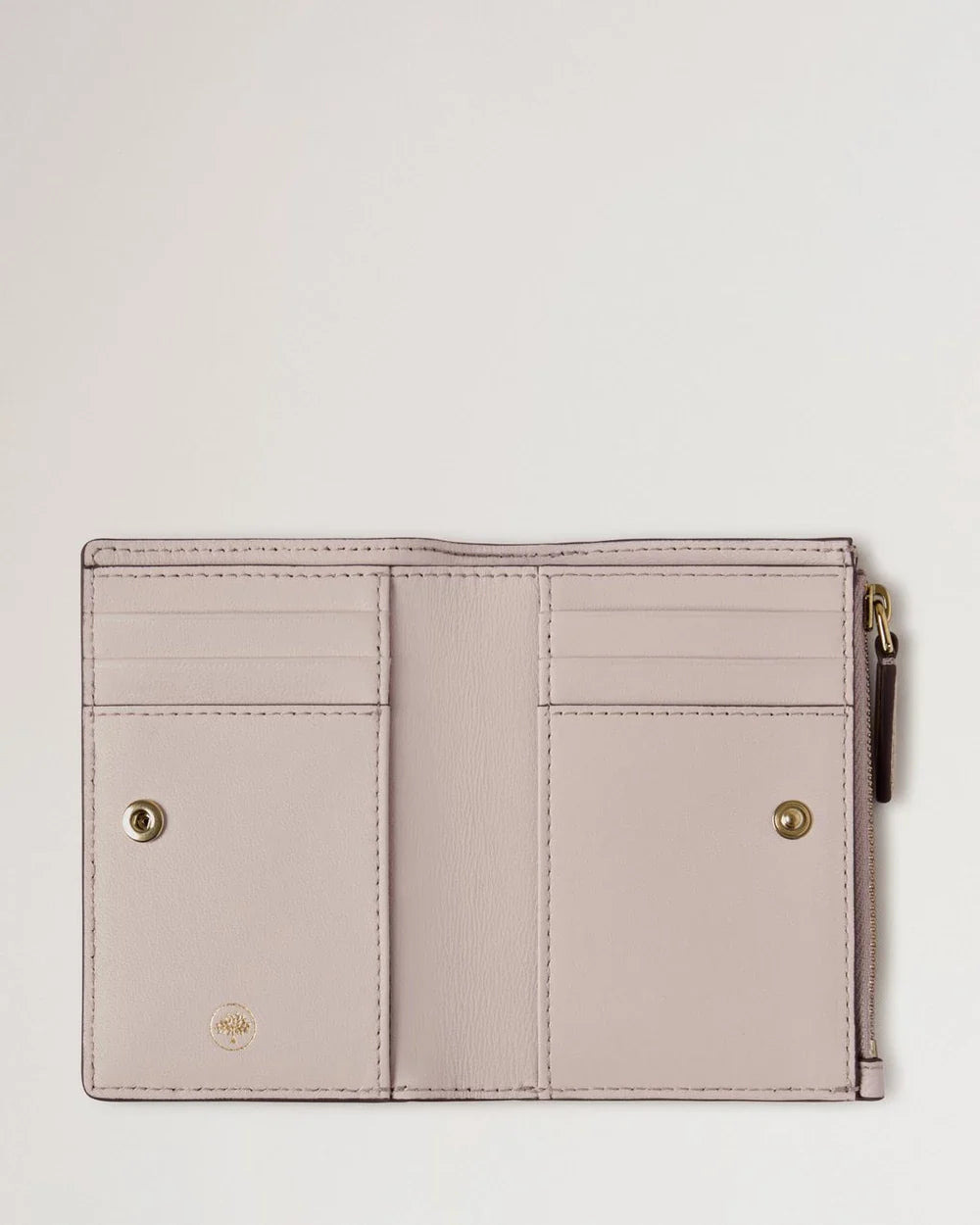 Continental Bifold Zipped Wallet Blossom Pink Small Classic Grain - 2