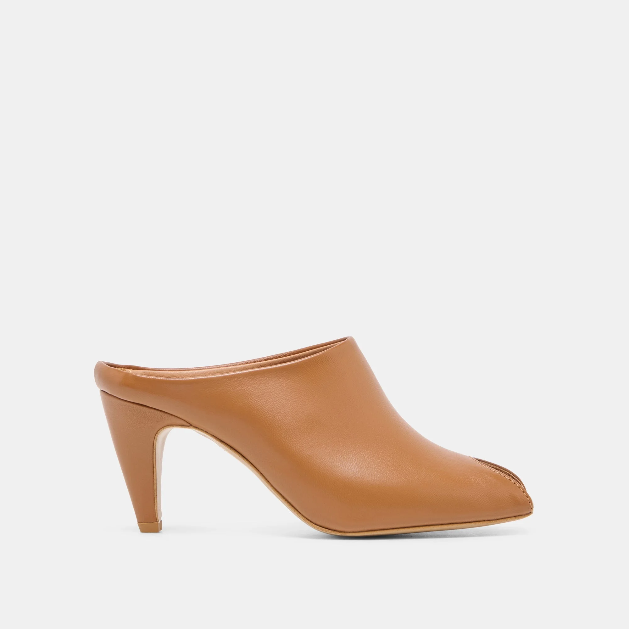 MERY HEELS BROWN LEATHER - 1
