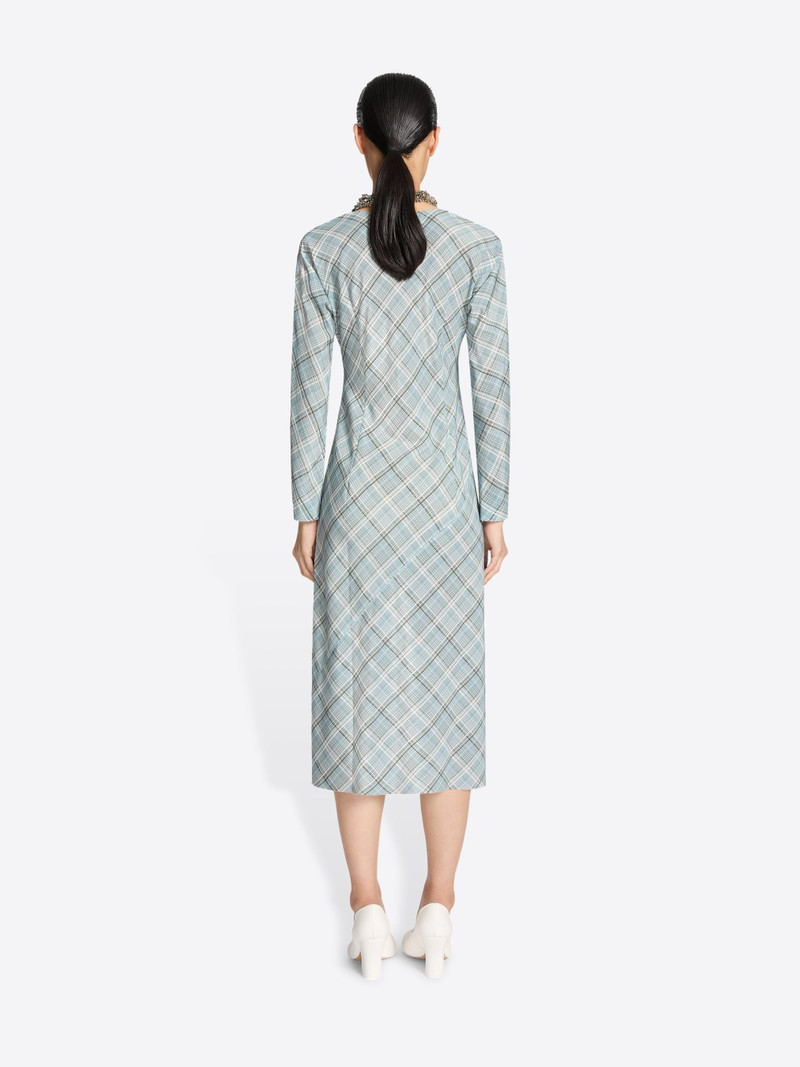 WAISTED SILK DRESS 4