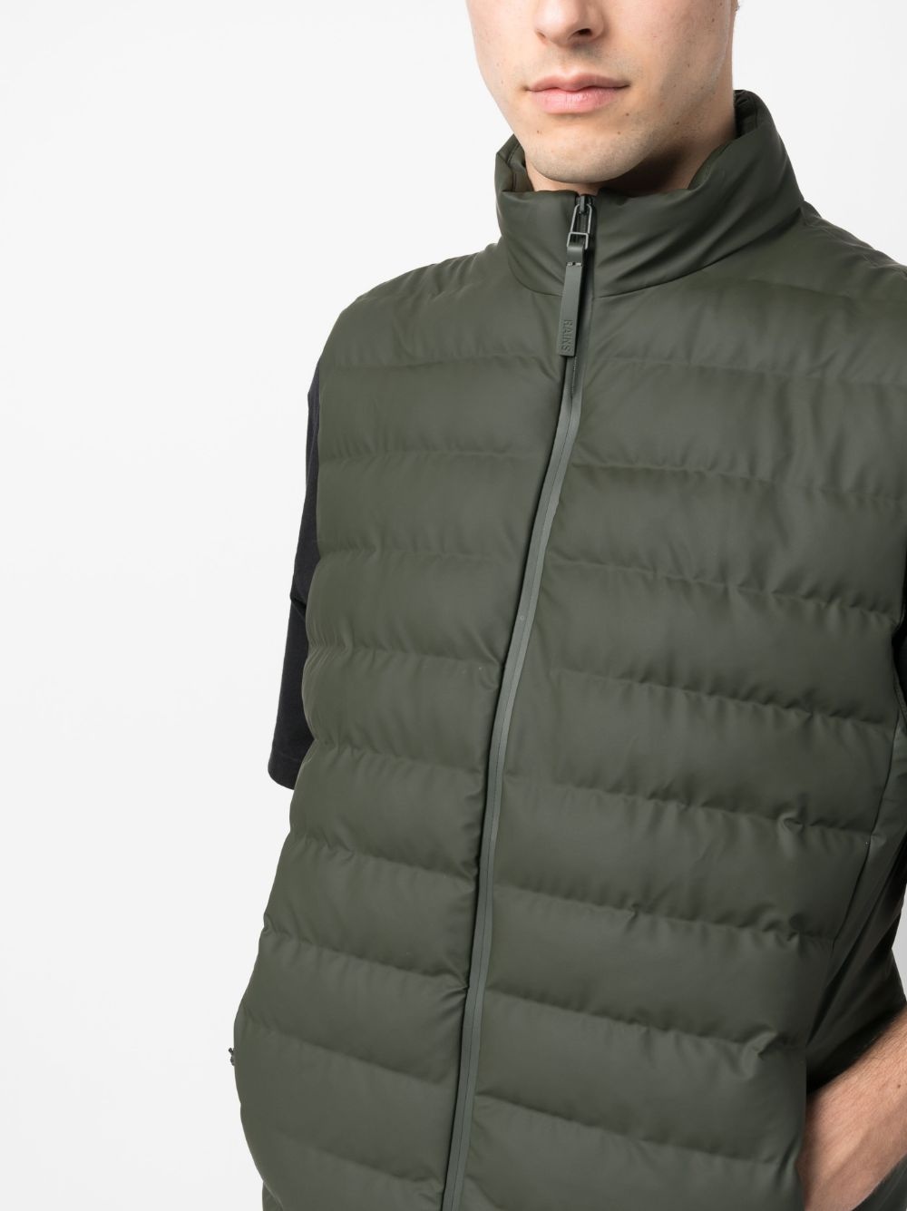 padded sleeveless puffer gilet - 5