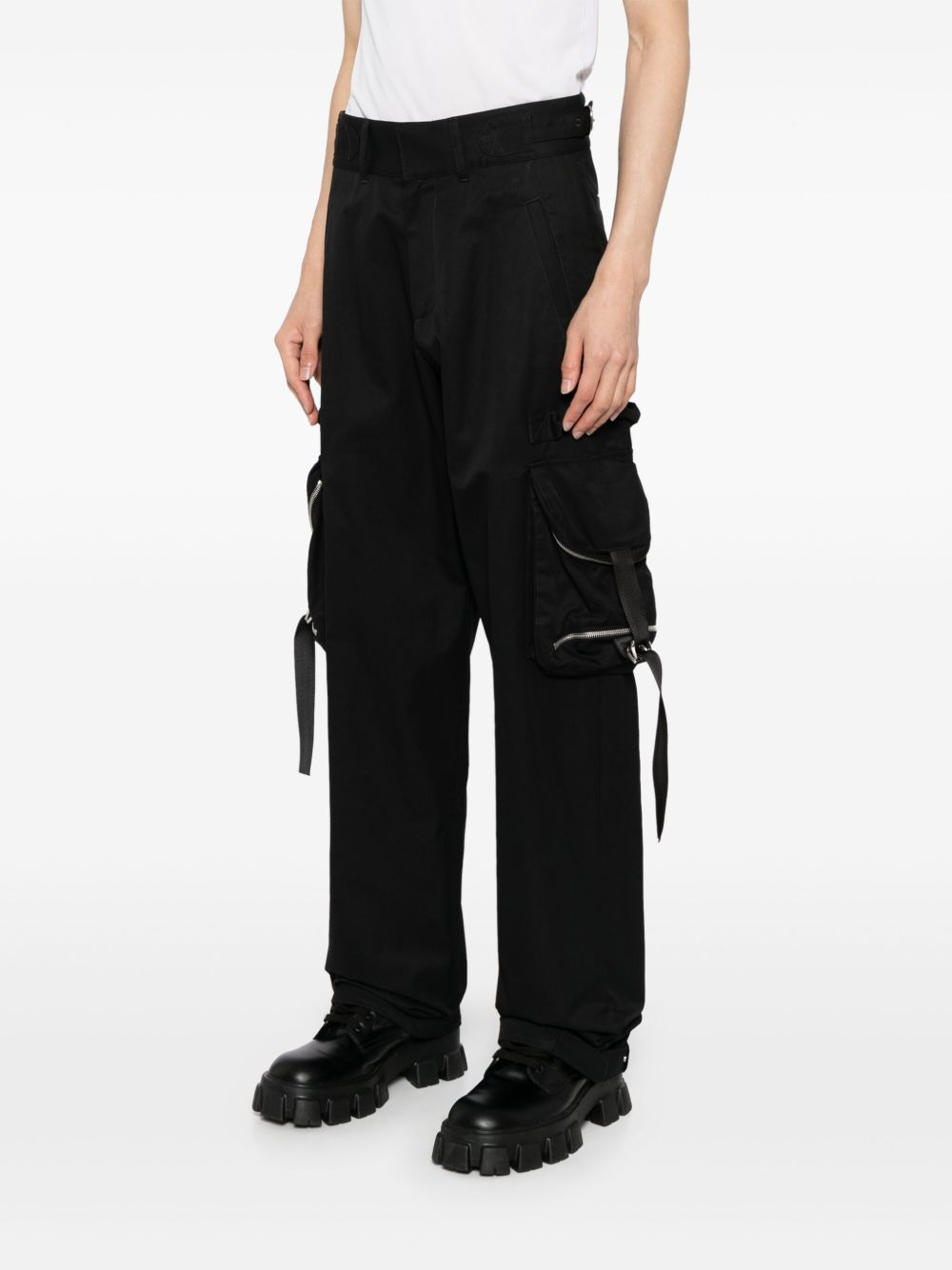 straight-leg cargo pants - 3
